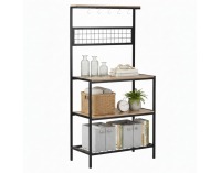 Regál Gavino - dub sonoma trufel / čierna