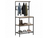 Regál Gavino - dub sonoma trufel / čierna