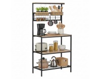 Regál Gavino - dub sonoma trufel / čierna