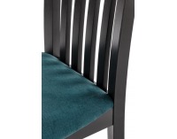 Jedálenská stolička Gerard 7 - čierna / tmavozelená