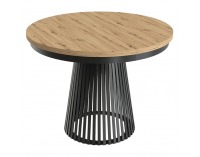 Rozkladací jedálenský stôl Gerdony - čierna / dub artisan