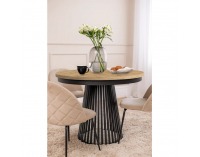 Rozkladací jedálenský stôl Gerdony - čierna / dub artisan