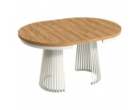 Rozkladací jedálenský stôl Gerdony - kašmír / dub craft zlatý