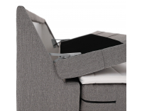 Elektrická polohovacia jednolôžková posteľ Gerona New 120x200 - sivá