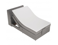 Elektrická polohovacia jednolôžková posteľ Gerona New 120x200 - sivá