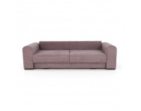 Rozkladacia pohovka s úložným priestorom Gilen Big Sofa - fialová / staroružová / béžová