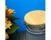 Karafa Glazo 1200 ml - priehľadná / sivá