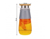 Karafa Glazo 1200 ml - priehľadná / sivá