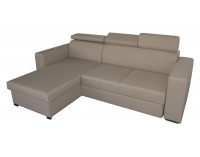 Rohová sedačka s rozkladom a úložným priestorom Costa L/P - šenil béžový (Bravo 03)