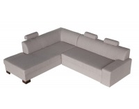 Rohová sedačka s rozkladom a úložným priestorom Paris L - šenil béžový (Portland 22)