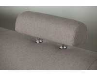 Rohová sedačka s rozkladom a úložným priestorom Paris L - šenil svetlohnedý (Portland 24)