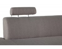 Rohová sedačka s rozkladom a úložným priestorom Paris L - šenil svetlohnedý (Portland 24)