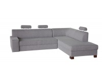 Rohová sedačka s rozkladom a úložným priestorom Paris P - šenil sivý (Portland 91)