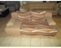 Rozkladacia pohovka s úložným priestorom Zico SR - vlny béžové / suedine béžový