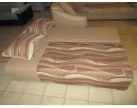 Rozkladacia pohovka s úložným priestorom Zico SR - vlny béžové / suedine béžový