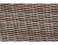 Záhradné kreslo z umelého ratanu Goccia - hnedá / ecru