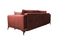 Rozkladacia pohovka s úložným priestorom Grace Big Sofa - terakota