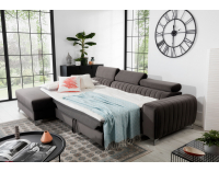 Rohová sedačka s rozkladom a úložným priestorom Granada P - béžová