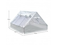 Záhradný fóliovník Grene 180x140x94 cm - biela