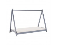Jednolôžková posteľ s roštom Grosi 90 - sivá