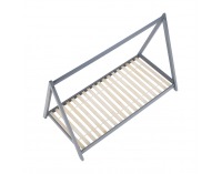 Jednolôžková posteľ s roštom Grosi 90 - sivá