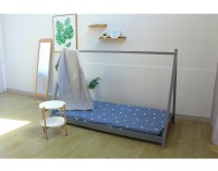 Jednolôžková posteľ s roštom Grosi 90 - sivá