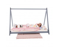 Jednolôžková posteľ s roštom Grosi 90 - sivá