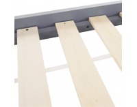 Jednolôžková posteľ s roštom Grosi 90 - sivá