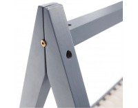 Jednolôžková posteľ s roštom Grosi 90 - sivá