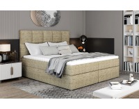 Čalúnená manželská posteľ s úložným priestorom Grosio 185 - cappuccino