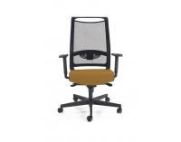 Kancelárska stolička s podrúčkami Gulietta - čierna / horčicová