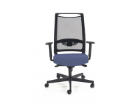 Kancelárska stolička s podrúčkami Gulietta - čierna / modrá