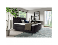Boxspringová manželská posteľ Guliette 140 - čierna (Velvet)