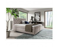 Boxspringová manželská posteľ Guliette 180 - sivobéžová taupe (Velvet)