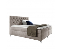 Boxspringová manželská posteľ Guliette 180 - sivobéžová taupe (Velvet)