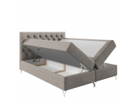 Boxspringová manželská posteľ Guliette 180 - sivobéžová taupe (Velvet)
