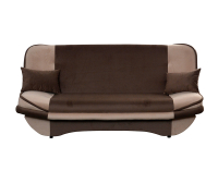 Rozkladacia pohovka s úložným priestorom Guru - sivohnedá (taupe) / hnedá