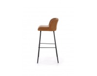 Barová stolička H-92 - svetlohnedá / čierna