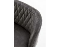 Barová stolička H-92 - tmavosivá / čierna