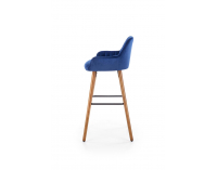 Barová stolička H-93 - granátová / orech