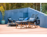 Záhradný nábytok z umelého ratanu Haldon CS - antracit / tmavosivá