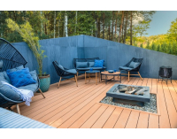 Záhradný nábytok z umelého ratanu Haldon CS - antracit / tmavosivá