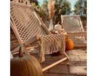 Plážové lehátko Halen - krémová