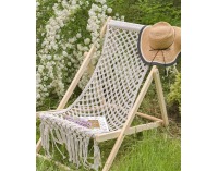 Plážové lehátko Halen - krémová
