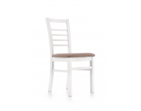 Jedálenská stolička Adrian - biela / hnedá