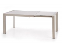 Sklenený rozkladací jedálenský stôl Arabis - svetlohnedá / béžová