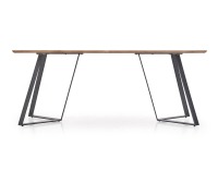 Jedálenský stôl Calgary - vlašský orech / čierna