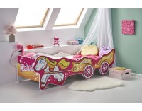 Detská posteľ s roštom a matracom Cinderella - kombinácia farieb