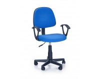Detská stolička na kolieskach s podrúčkami Darian BIS - modrá