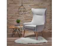 Kreslo (ušiak) Favaro 2 - svetlosivá